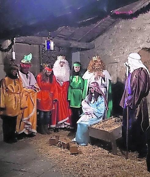 En Los Santos revivieron el belén.