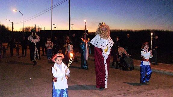 Comitiva de la cabalgata de Hontanares de Eresma. 