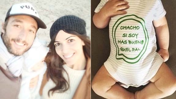 Leo, el hijo de Raquel del Rosario y Pedro Castro, presume de su orgullo canarión