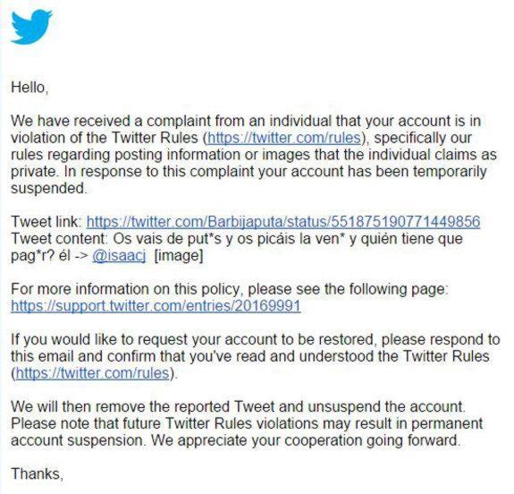 Twitter cierra la cuenta de @Barbijaputa de manera temporal