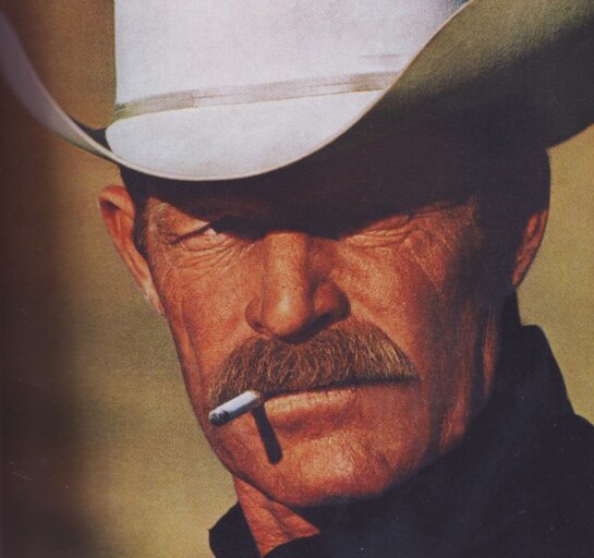 Darrel Winfield mira al infinito, entre el humo de un marlboro, en un anuncio de la marca.