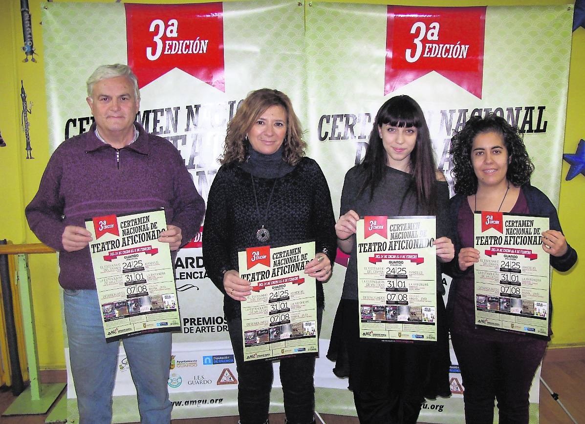 Gerardo Compadre, Yolanda Miguel, Raquel Fernández y Laura Rojo, de izquierda a derecha.