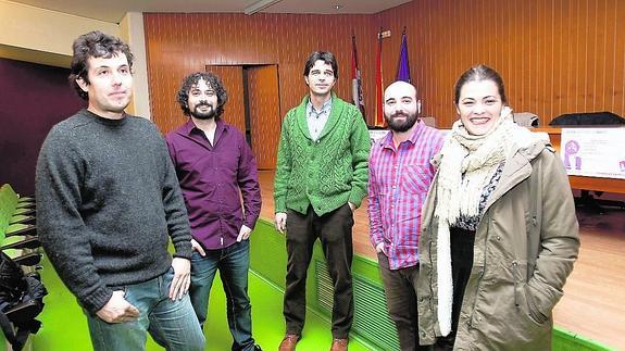 Félix Iglesias, José Sarrión, Juan Gascón, Guillermo Ubieto y Elisabet Montenegro.