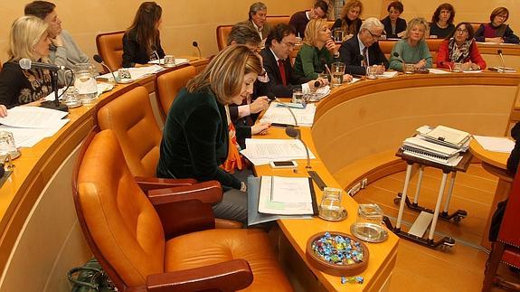 En primer plano, el sillón vacío de José Antonio Garvía. 