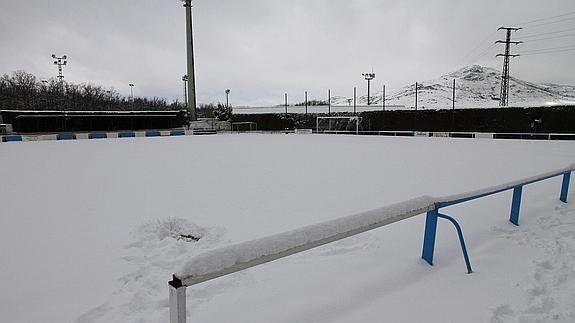 Aspecto que presentaba el campo de El Hospital los pasados días. 