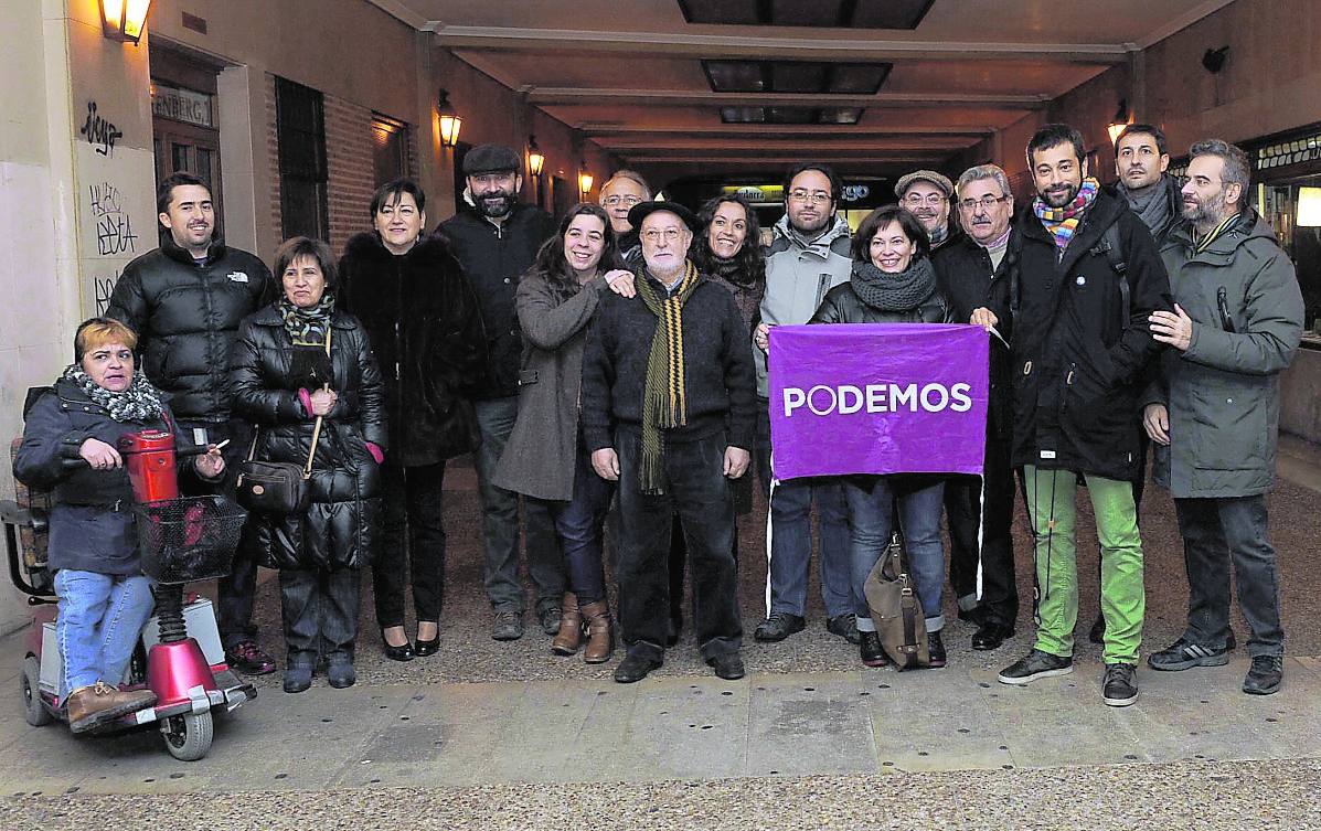 Representación del consejo ciudadano de Podemos Valladolid.