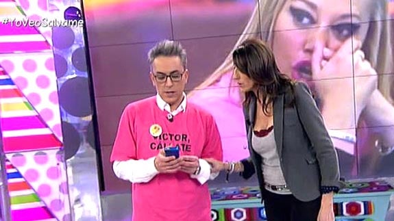 Kiko Hernández con Paz Padilla.