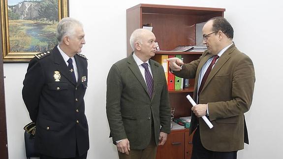 Julián Cuadrado, Javier Villafruela y Luis Miguel Cárcel, de izquierda a derecha.