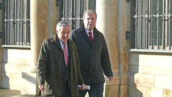 Gutiérrez y Silván, este domingo en León.