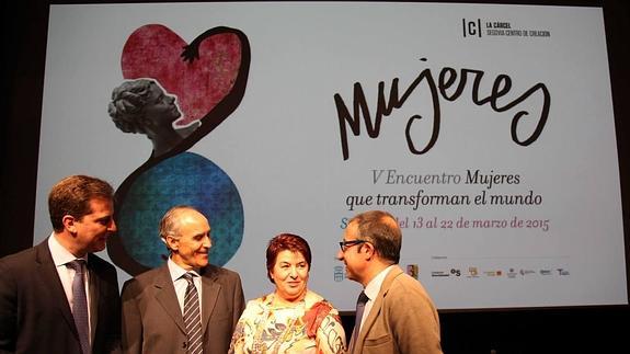 Presentación del quinto encuentro, este martes, en el centro de creación de La Cárcel.