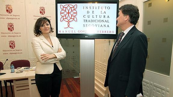 Sara Dueñas y Francisco Vázquez, ayer. 