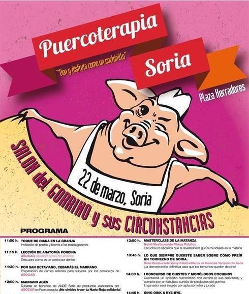 'Puercoterapia Soria' incluye la subasta solidaria del 'Marrano Agés' y el I Concurso de Chistes y Monólogos Cochinos