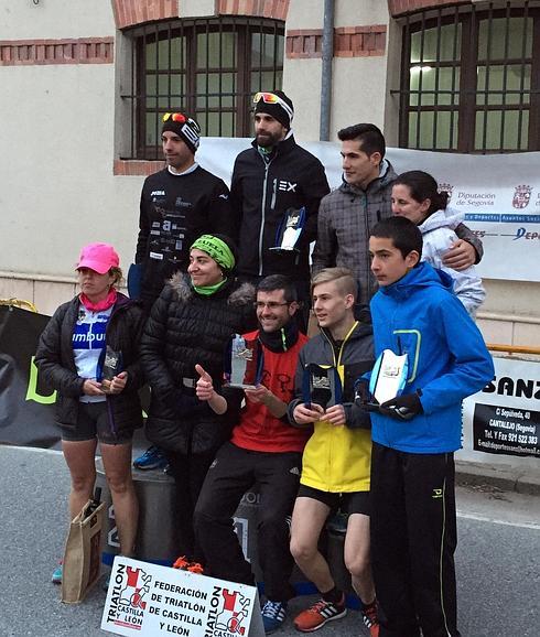 Fotografía de los mejores clasificados en Fuenterrebollo. 