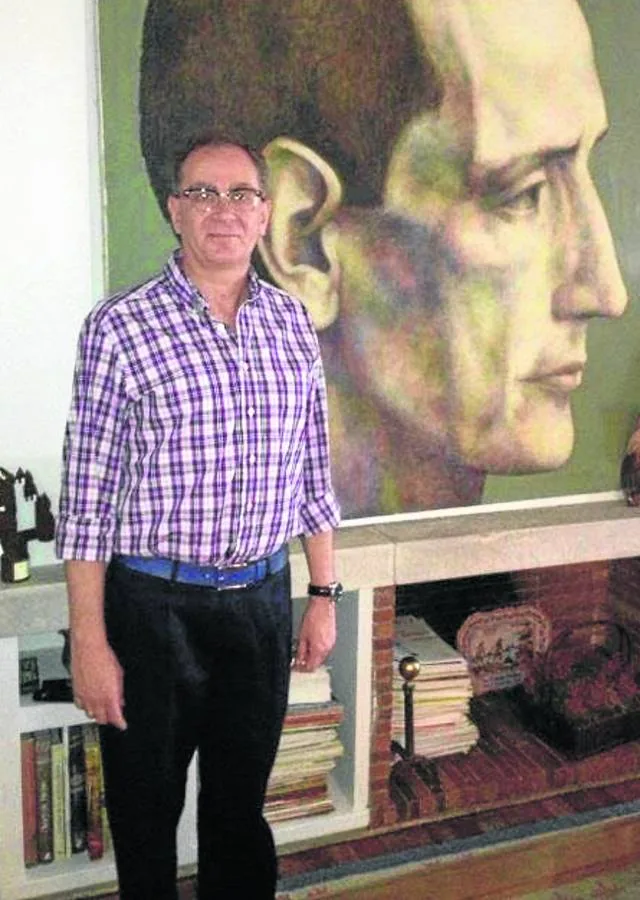 Jorge Grundman, en la casa de Miguel Delibes. 