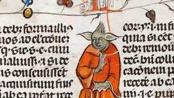 La imagen del Yoda medieval.