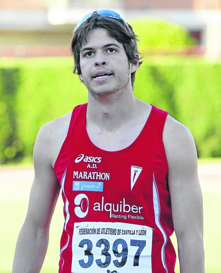 El atleta Óscar Husillos, en una competición el verano pasado.