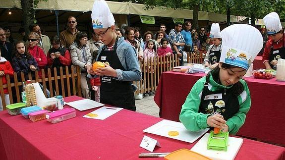 Un momento del concurso Cuéllar Chef Junior del año pasado.