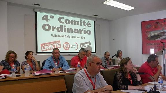 Presidencia del IV comité ordinario regional de UGT. 