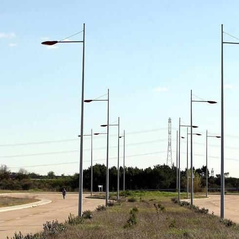 Zona de acceso al polígono del futuro nudo de acceso al Parque Empresarial Industrial de Tordesillas 