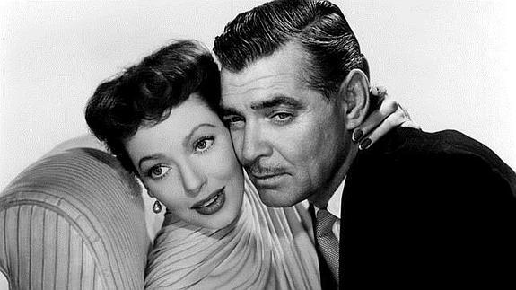 Loretta Young y Clark Gable.