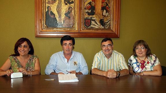 Nuria Fernández (izquierda), Jesús García, Luis Senovilla y Sonia Martín.