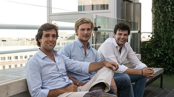 Jorge Schnura (izquierda), Philip Von Have y Eiso Kant, creadores de la plataforma. 