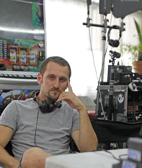 Raúl Arévalo, durante una grabación.