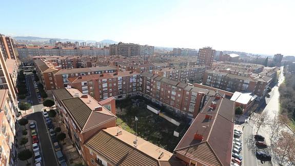 Bloques de viviendas en el barrio Cuatro de Marzo.