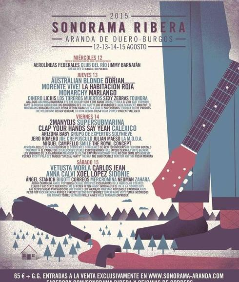 Cartel de la XVIII edición del Sonorama