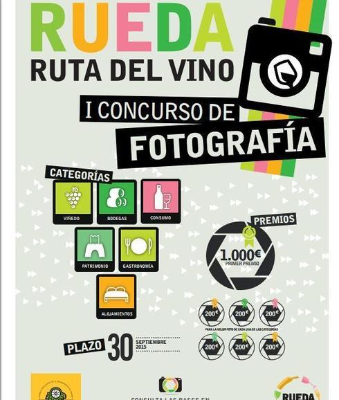 Cartel del I Concurso de fotografía 'Ruta del Vino de Rueda'.