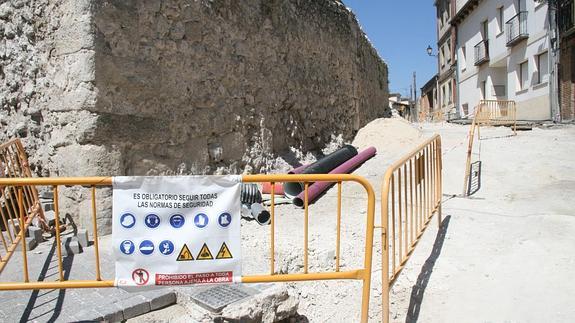 Obras de la calle San Esteban. 