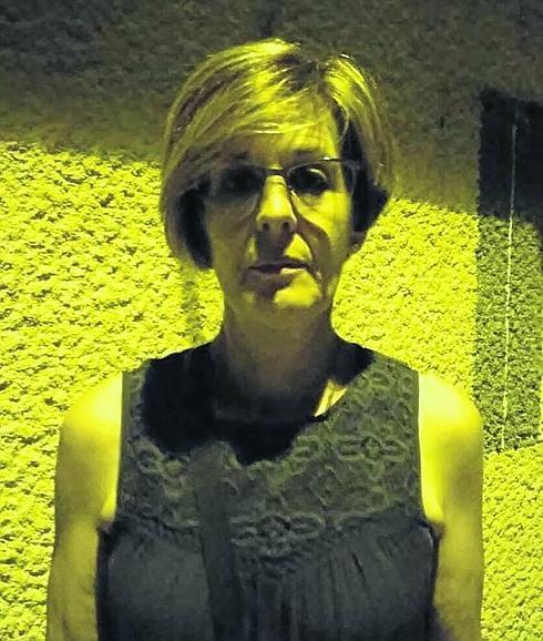 María Luisa Martín, anoche tras la actuación del coro. 