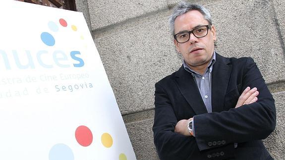 Manuel Cristóbal en una de sus visitas a Segovia. A. Tanarro