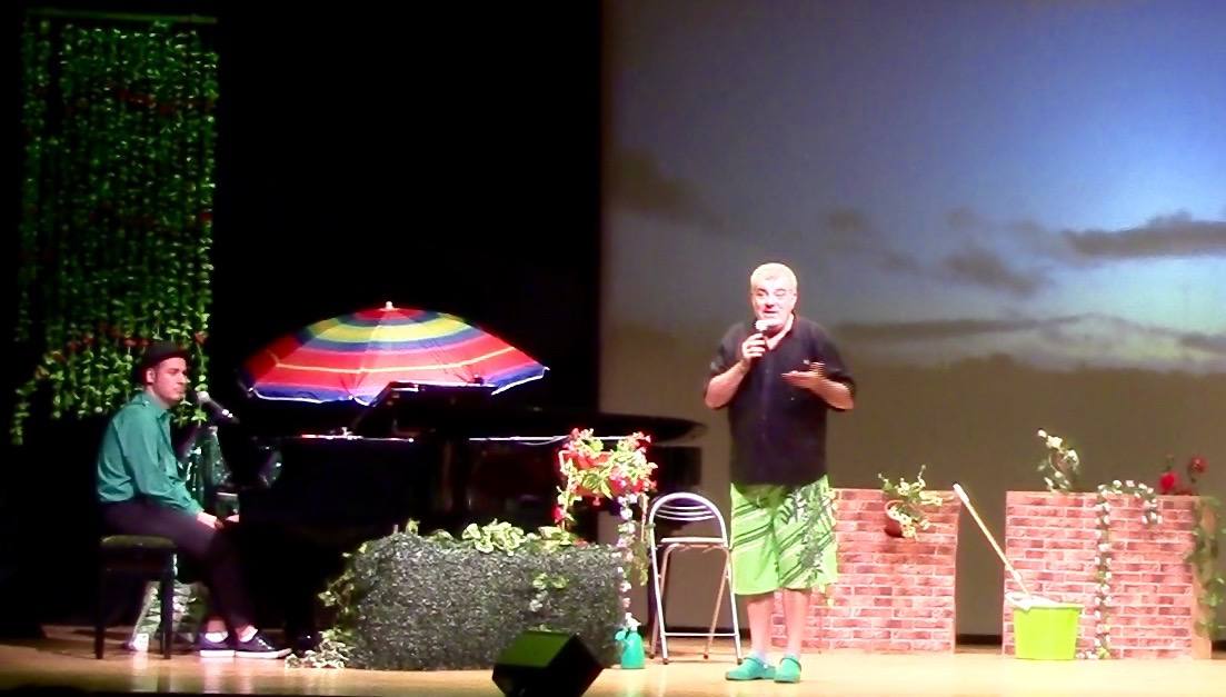 Millán Salcedo durante uno de sus espectáculos 