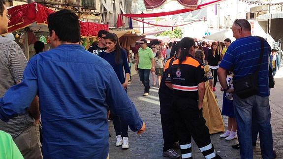 Miembros de la agrupación de Protección Civil de La Granja. 