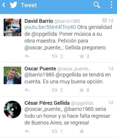 César Pérez Gellida suena en Twitter como el próximo pregonero de las fiestas de Valladolid