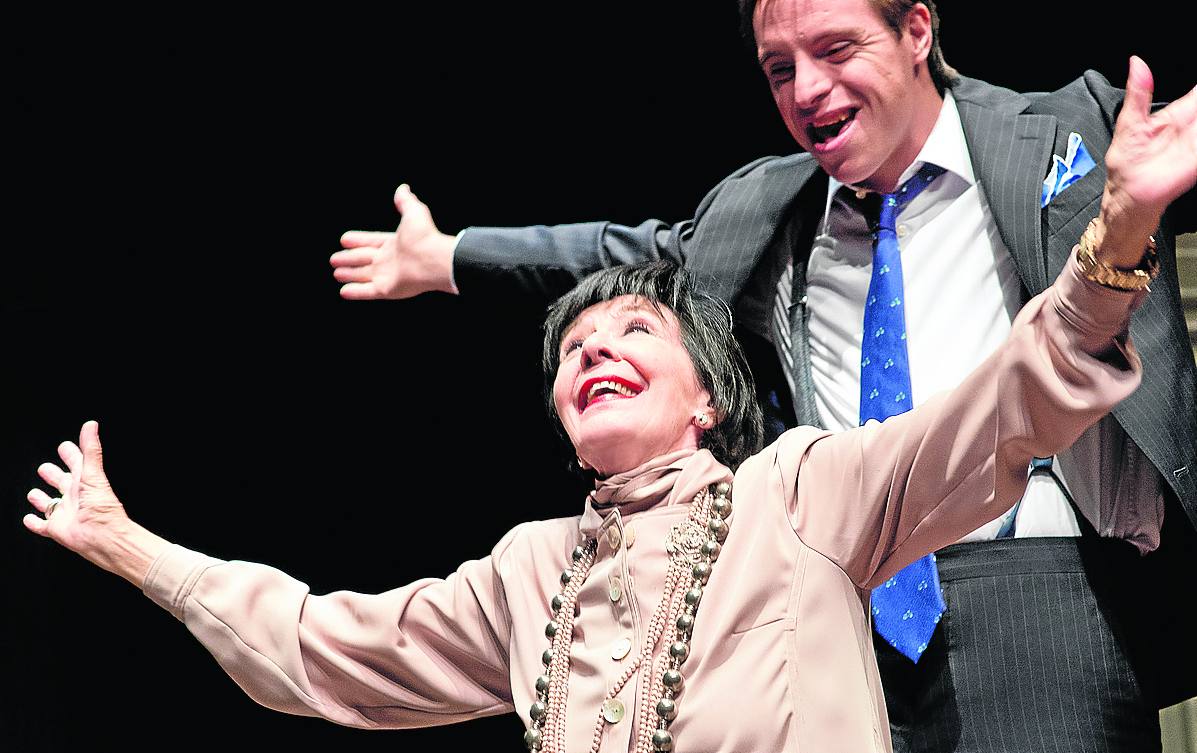 Concha Velasco, durante la representación de ‘Olivia y Eugenio’.