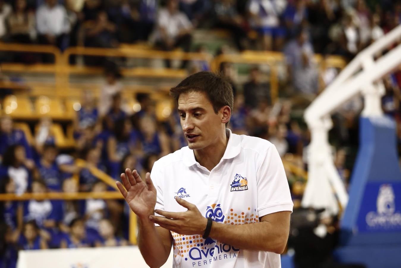 Alberto Miranda, ayer durante el partido ante el Gran Canaria. 
