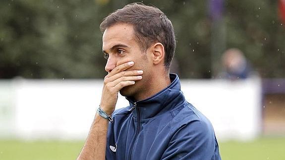 Borja Jiménez, durante un encuentro con el Real Ávila.