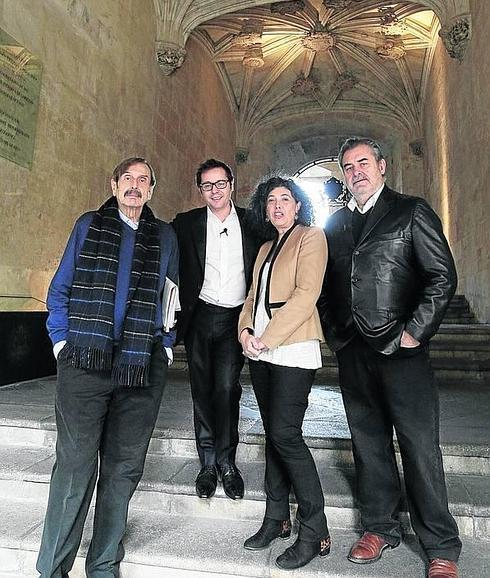Antonio Papell, Sergio Martín, Cristina de la Hoz y Fermín Bocos. 
