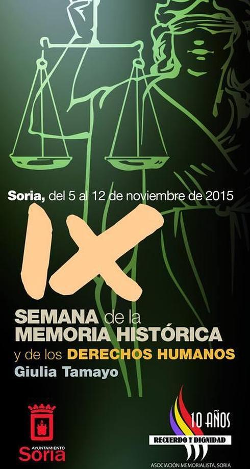 Cartel informativo de la semana de la memoria histórica.