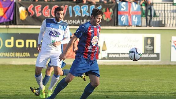 Anel, durante el partido del pasado domingo ante el Almazán. 