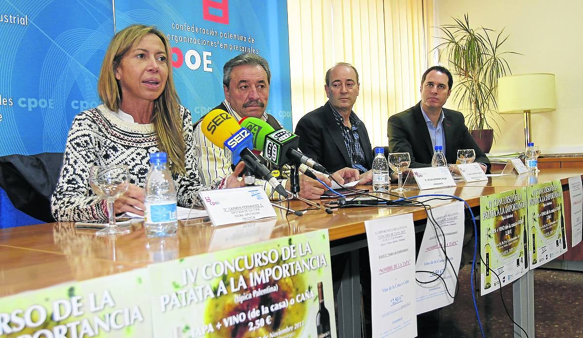 Carmen Fernández, Jesús Herrero, José Ignacio Carrasco y Sergio Lozano, en la CPOE.