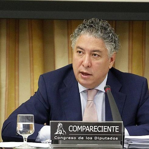 Tomás Burgos durante una comparecencia. 