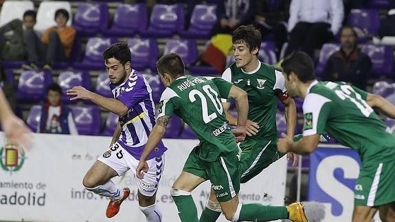 Jose, durante el encuentro frente al Leganés. El canterano viajará a Zaragoza 