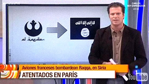 Confunde el logo 'rebelde' de Star Wars con el de Al Qaeda en Televisión Española