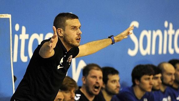 Nacho González, durante un partido.