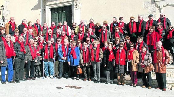 Los quintos del 45, ayer. 