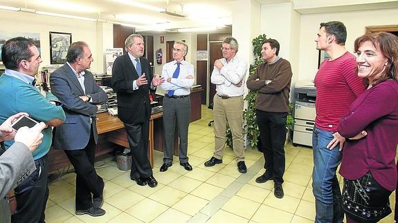 Méndez de Vigo durante su visita a El Norte.