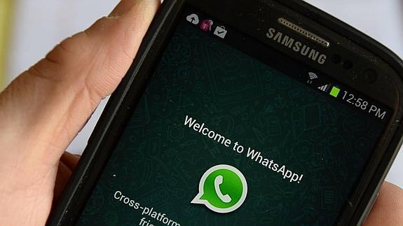 Imagen de inicio de WhatsApp.
